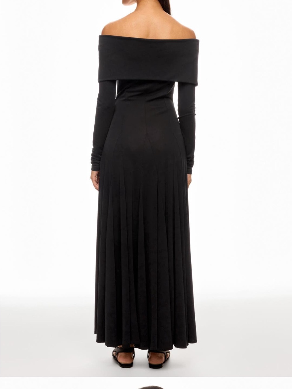 Beatrice .b Amelia dress, off the shoulder long sleeve black maxi dress
